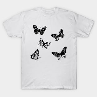 Black Butterflies T-Shirt